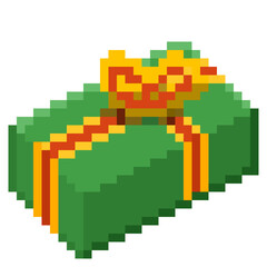 Fototapeta premium Pixel Christmas Present