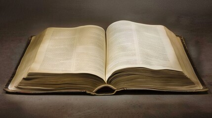 A classic scene of learning and discovery with an open book on a rustic wooden table, suitable for education, literature, or nostalgia-themed designs