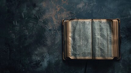 A classic scene of learning and discovery with an open book on a rustic wooden table, suitable for education, literature, or nostalgia-themed designs