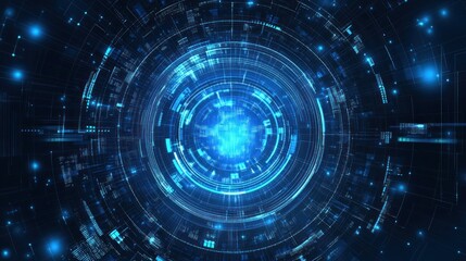 Fototapeta premium Abstract technology background with various technology elements