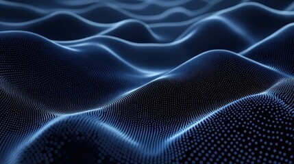 Fototapeta premium abstract dark blue background with dot pattern vector design and technology theme