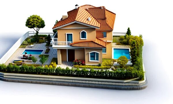 Luxury House with Swimming Pool and Lush Garden