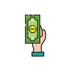 Money dollar vector logo