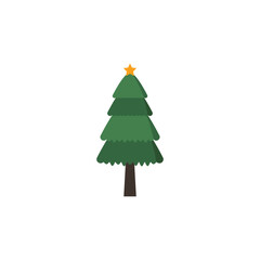 Christmas pine tree icon