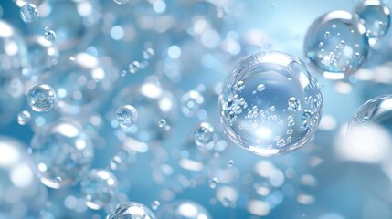 Pearls and water luxury background, generative ai