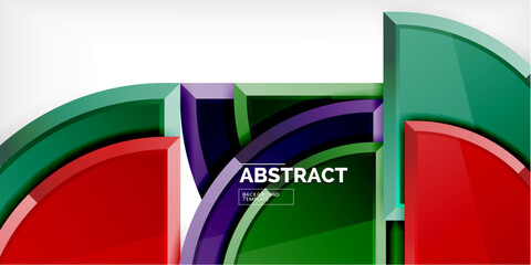 Triangle circles background. Vector Illustration For Wallpaper, Banner, Background, Card, Book Illustration, landing page