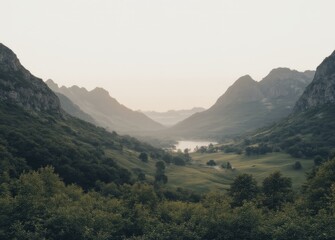 Naklejka premium Appenzell Alps Landscape with Reflections in Water