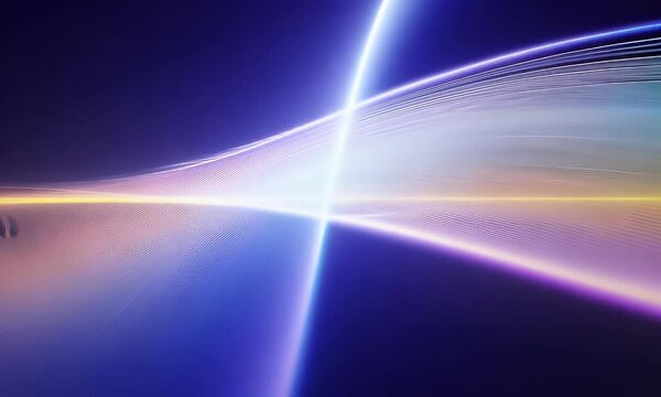 Abstract swirling paths of light converging into one straight line, symbolizing the merging of confusion into clarity
