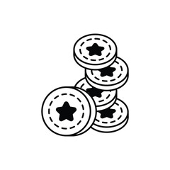 Token  vector icon