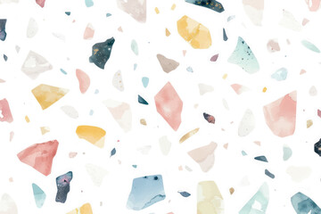 Colorful terrazzo pattern design