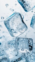 Obraz premium 氷と炭酸のテクスチャ4