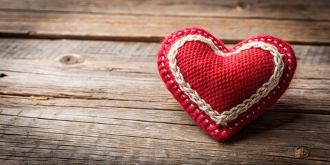 Handmade toy heart perfect for Valentines Day celebration