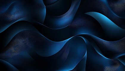 A dark vector abstract background featuring intricate geometric patterns and smooth gradients. This design evokes a sense of depth and mystery