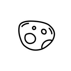 Fototapeta premium hand drawn asteroid rock