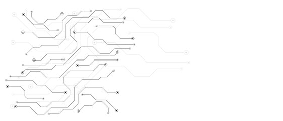 Vector Gray and white background, technology background design and communication connection.