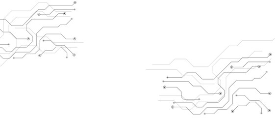 Vector Gray and white background, technology background design and communication connection.