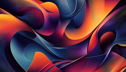 A colourfull vector abstract background featuring complex geometric patterns and smooth gradients. Perfect for digital art and graphic design projects, evoking depth and mystery