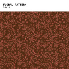 floral pattern natural flower and leaf, modern pattern print decoration