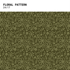 floral pattern natural flower and leaf, modern pattern print decoration