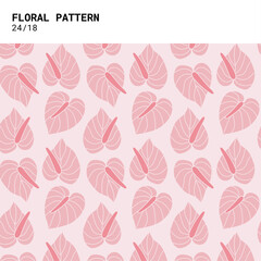 floral pattern natural flower and leaf, modern pattern print decoration