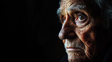 Portrait of Time: Capturing Life's Story in Wrinkles and Shadows