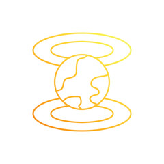 Metaverse Earth vector icon
