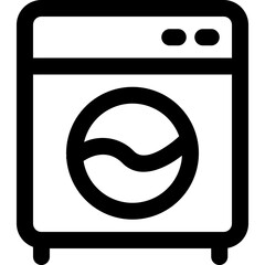 washing machine electronic icon style outline