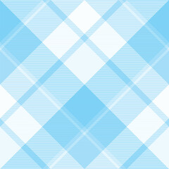 Blue plaid seamless pattern with checkered textile design