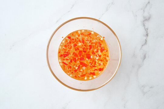Bowl of vietnamese dipping sauce