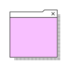 Retro UI Interface Frame