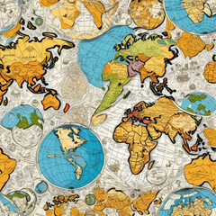 Naklejka premium Wanderlust Unleashed: Exploring the World's Wonders