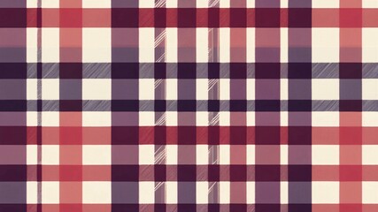 Red and Purple Plaid Pattern.