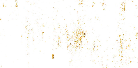 Abstract doted and confetti golden glitter and dust particles splatter on transparent background. Dust golden grunge background. Vector illustration.