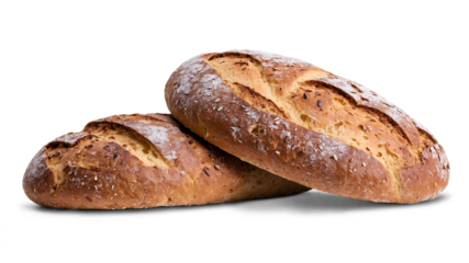 fresh bread isolated on transparent background 