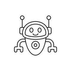 Projector Robot vector icon
