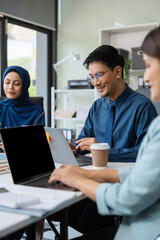 Business people meeting design ideas concept business planning at office.