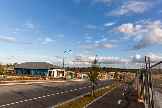 house under construction near Brisbane as part of a new development in suburb