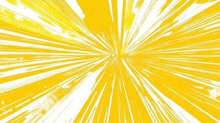 Fototapeta premium Abstract Yellow and White Radial Burst
