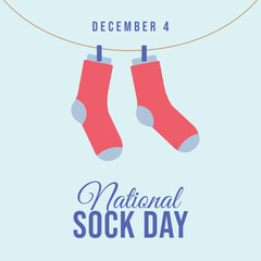vector graphic of National Sock Day ideal for National Sock Day celebration.
