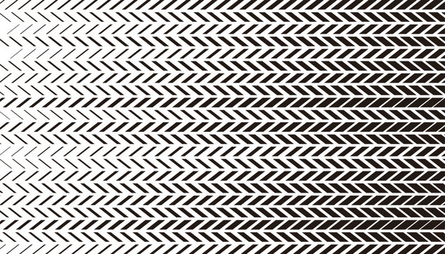 Black and white abstract geometric pattern with sharp arrows shape. For background and jersey design. Fully editable vector element 