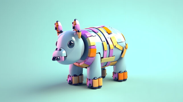 Tapir Toy 3d cartoon