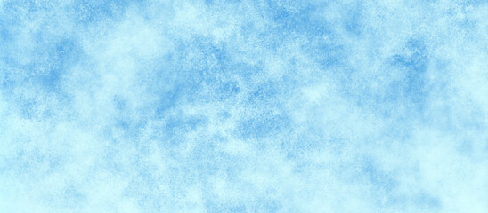 Blue clouds on the sky with soft natural cloudy stains, Watercolor painting with gradient painted cloudy blue texture, texture blue white paper background, Blue watercolor cloudy sky background.