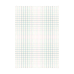 Paper page in flat style. Sheet with lines and grid vector illustration on isolated background. Blank document sign business concept.