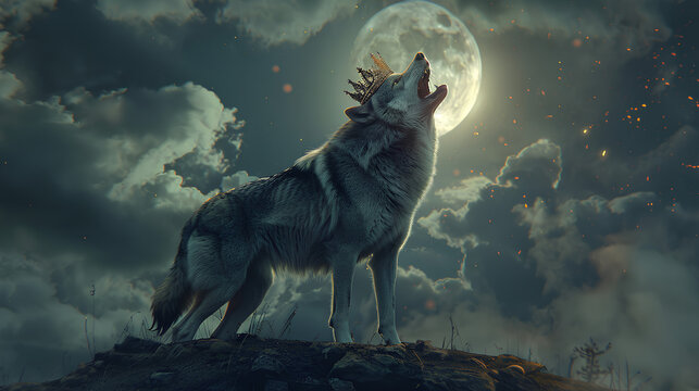 scary wolf king