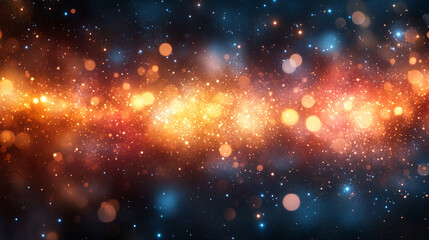 Fototapeta premium Stunning cosmic background with vibrant colors and sparkling stars, capturing the beauty of the universe in a mesmerizing display.
