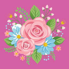 pink rose background