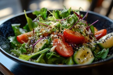 Salad background , ai