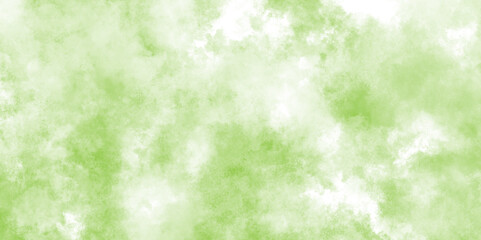 Watercolor Green Background Texture with white clouds, Abstract green pastel watercolor paper texture, blurry art abstract surface green watercolor grunge texture.