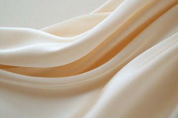 Elegant fabric drapes elegantly, showcasing soft curves and smooth textures, ideal for fashion design, interiors, and artistic applications.