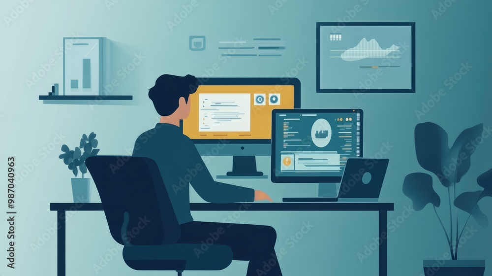 Poster a remote worker using a secure vpn and encrypted communication tools, ensuring data protection while